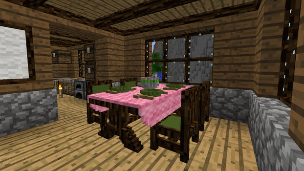 Minecraft - Little kitchen stairs by Timidouveg on DeviantArt