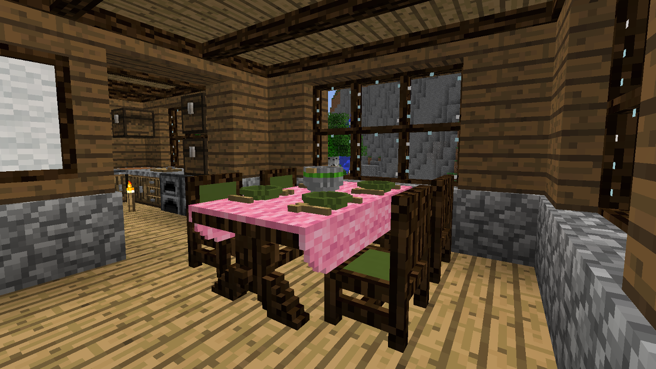 Minecraft - Dining room by Timidouveg on DeviantArt