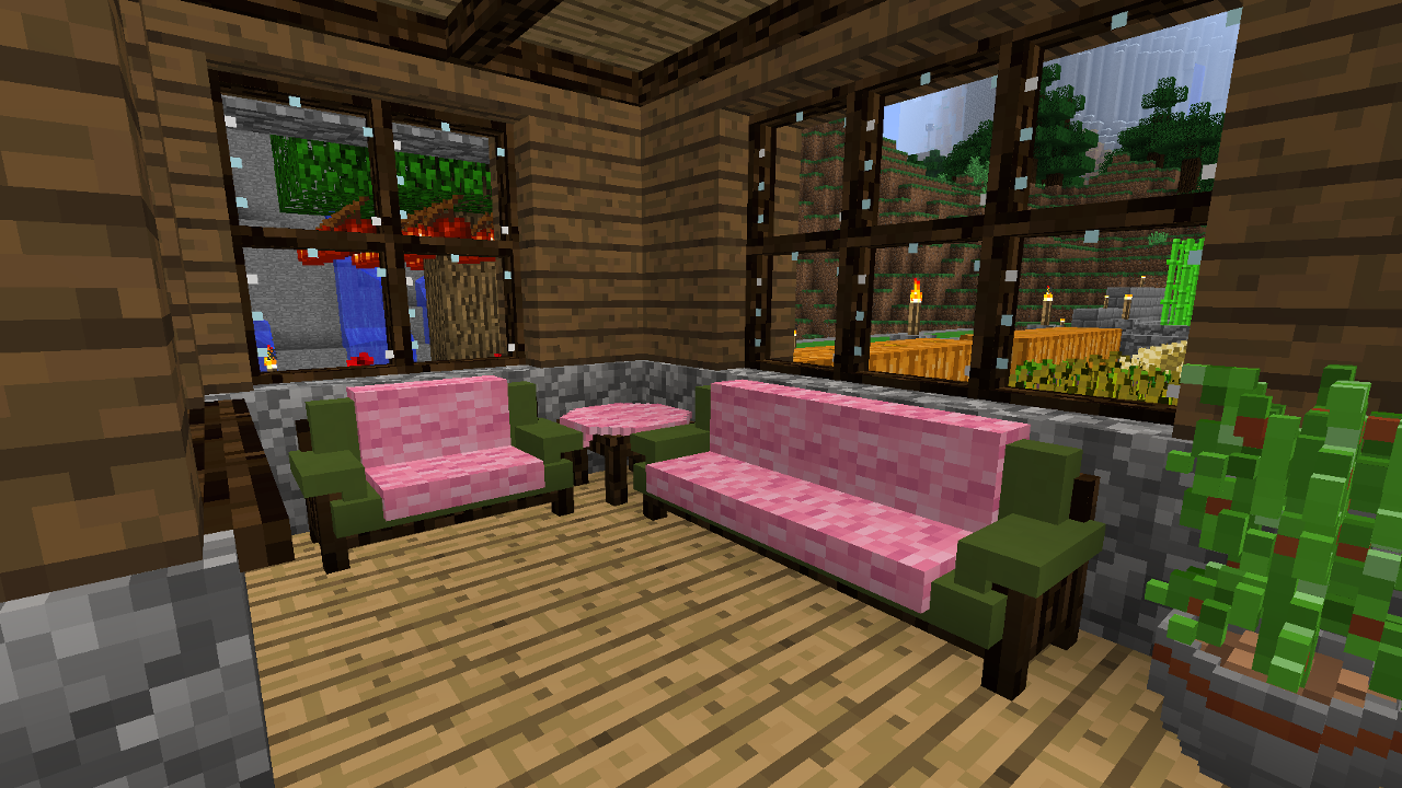 Minecraft Living Room By Timidouveg