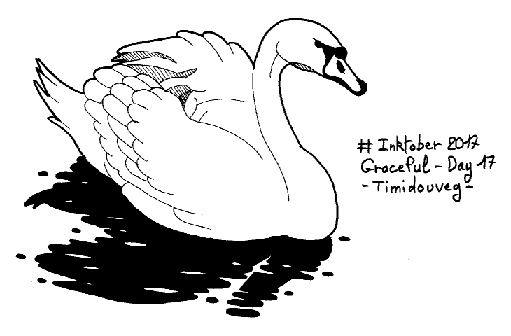 Inktober 2017 - 17 Graceful