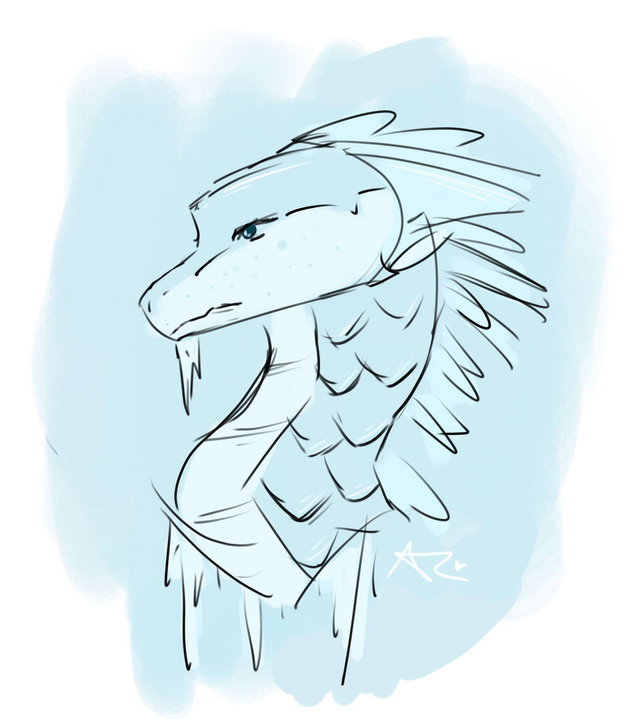 Simple Icewing Icewing Sketch by that-one-dried-yam on DeviantArt