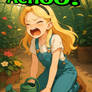 Alice Sneezing while gardening