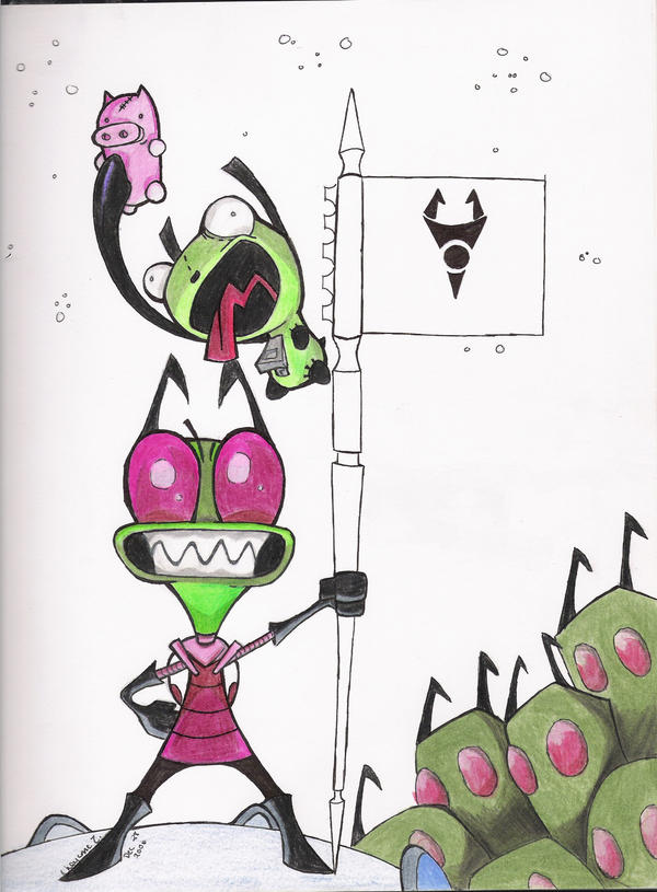 Invader Zim and Gir by astralguy on DeviantArt