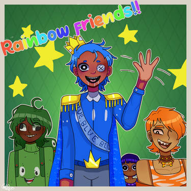 Rainbow friends blue and Red  Drawings of friends, Cute drawings, Anime  best friends