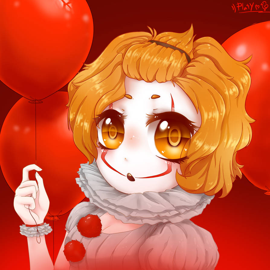 Anime girl pennywise by DerMingo92 on DeviantArt Anime girl pennywise by DerMingo92 on DeviantArt