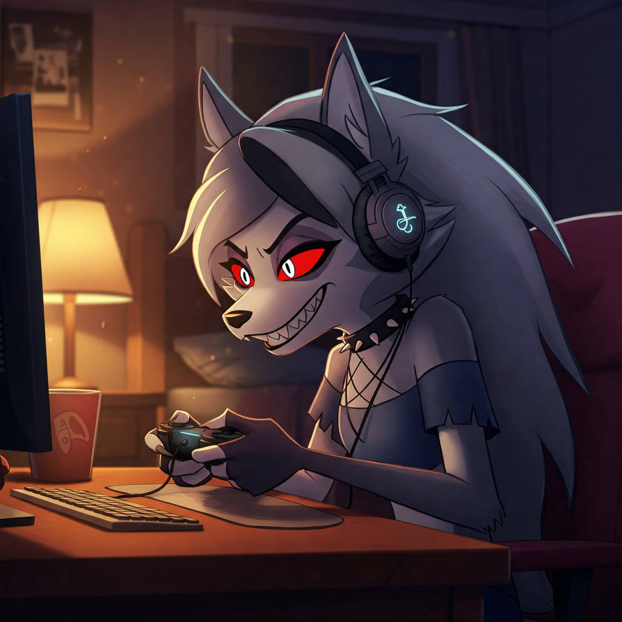 Loona Fallout Gamer Loona by LunarMoonAI on DeviantArt