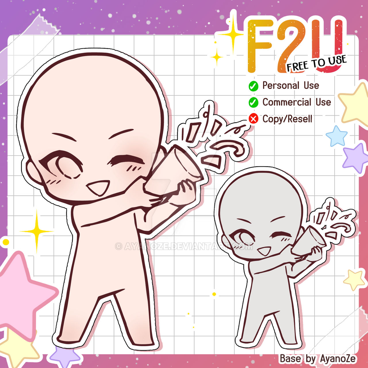 Chibi Base Blue's F2u Chibi Batch Bases!! | Fandom