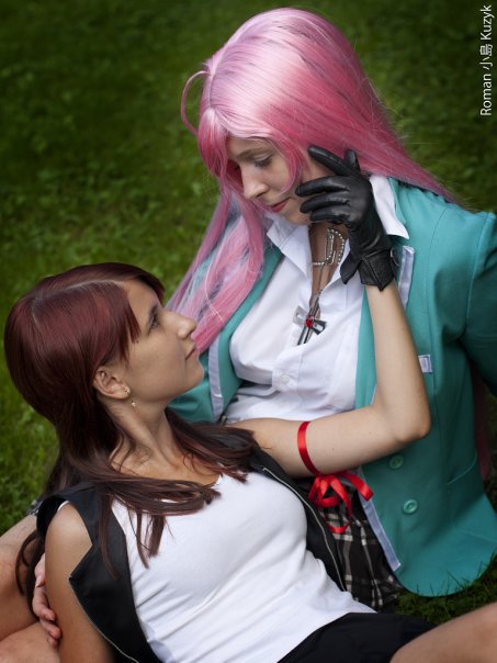 Rosario+Vampire Moka+Tifa FF