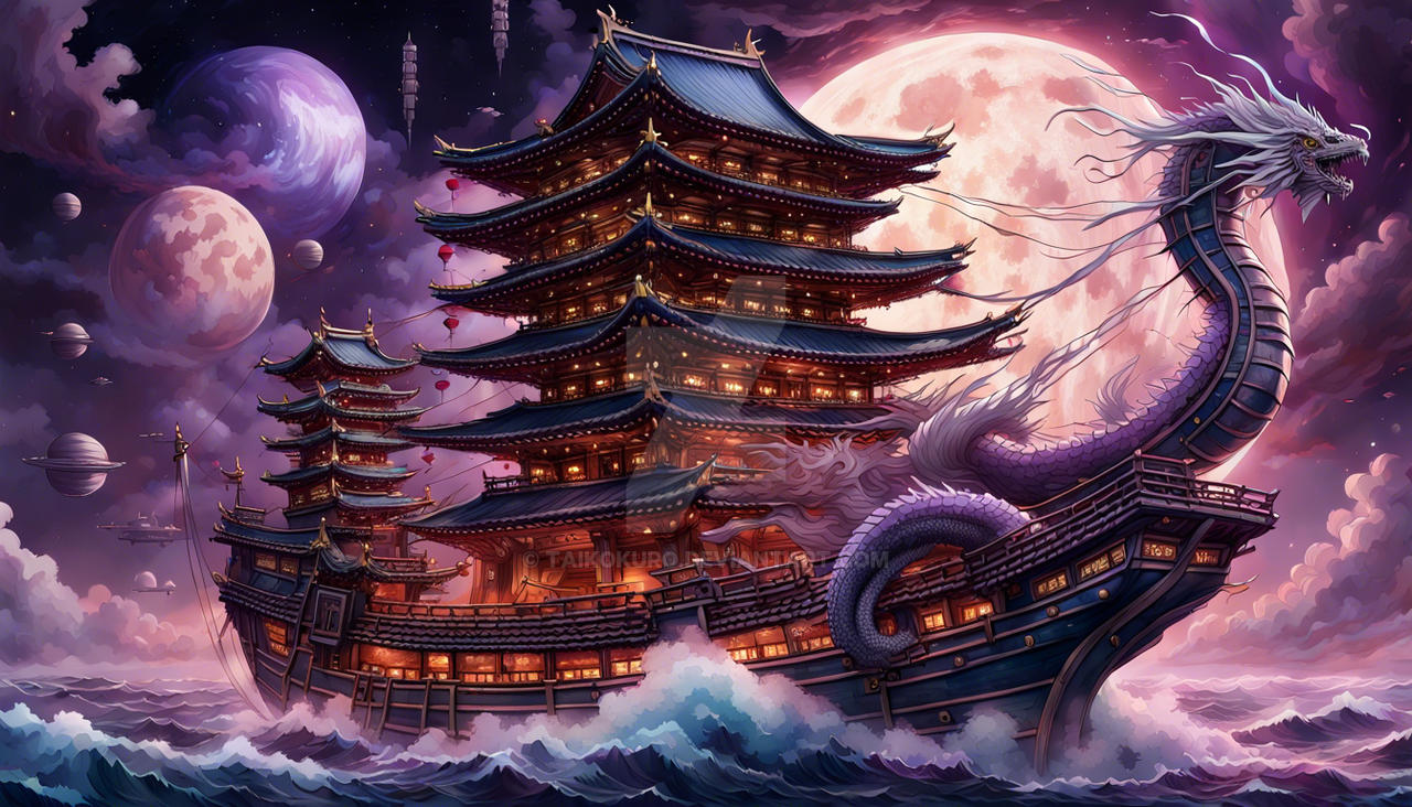 dragonship by taikokuro on DeviantArt