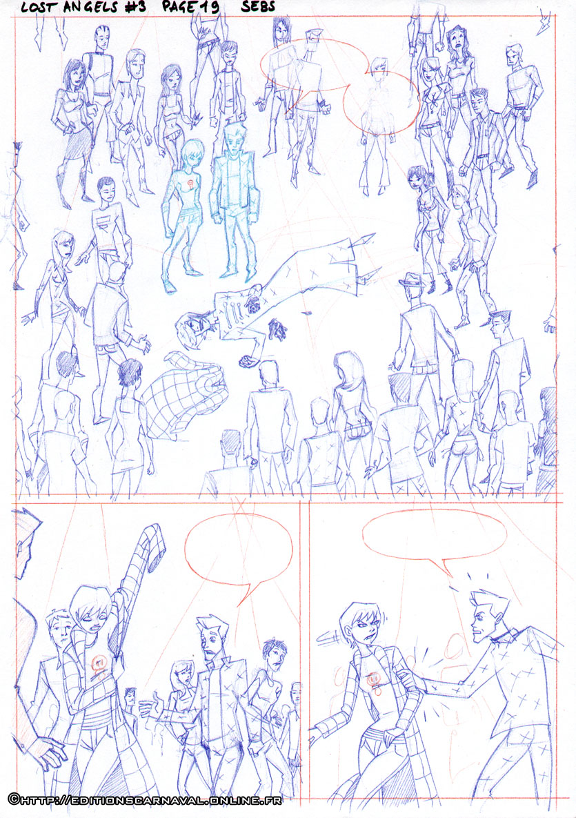 Lost Angels 3 page 20 sketched