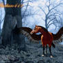 Pegasus In Woods