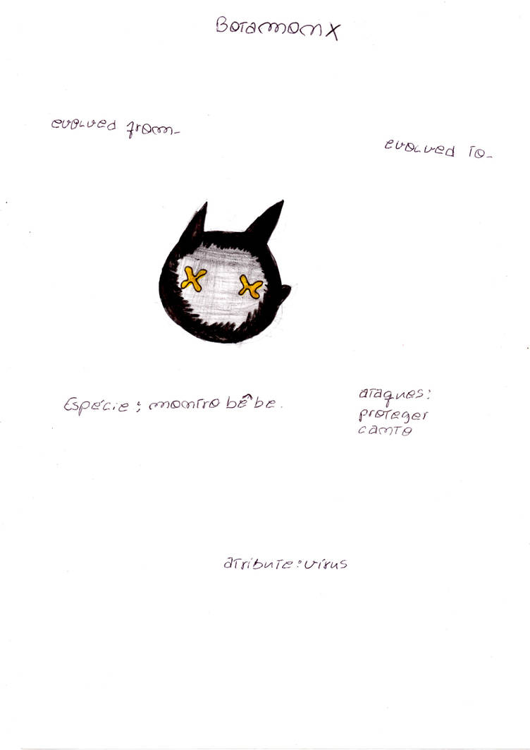 Botamon X by felipetennyson10 on DeviantArt
