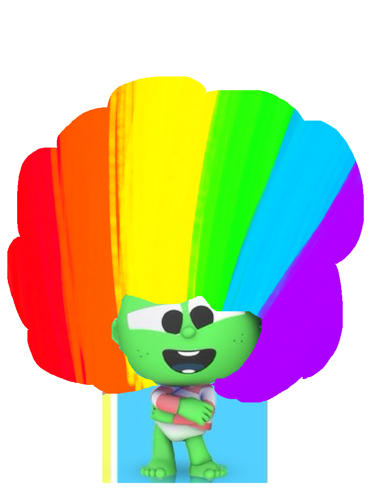 Gogo Wearing Rainbow Wig By Amazingellz On DeviantArt gogo-wearing-rainbow-wig-by-amazingellz-on-deviantart