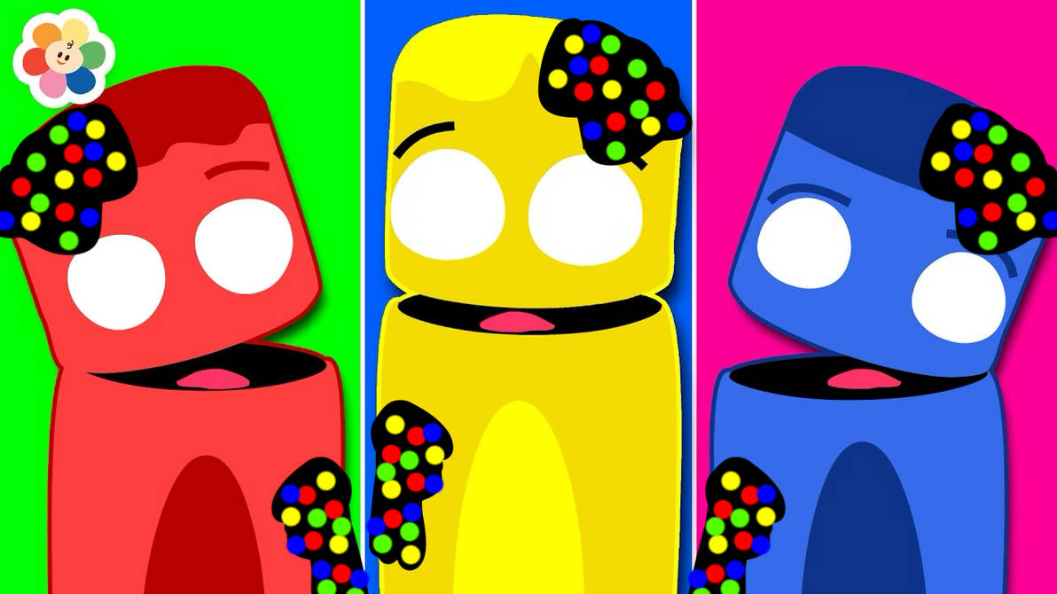 Corrupted red, yellow, and blue by amazingellz on DeviantArt