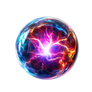 Plasma ball for electricity hair PNG
