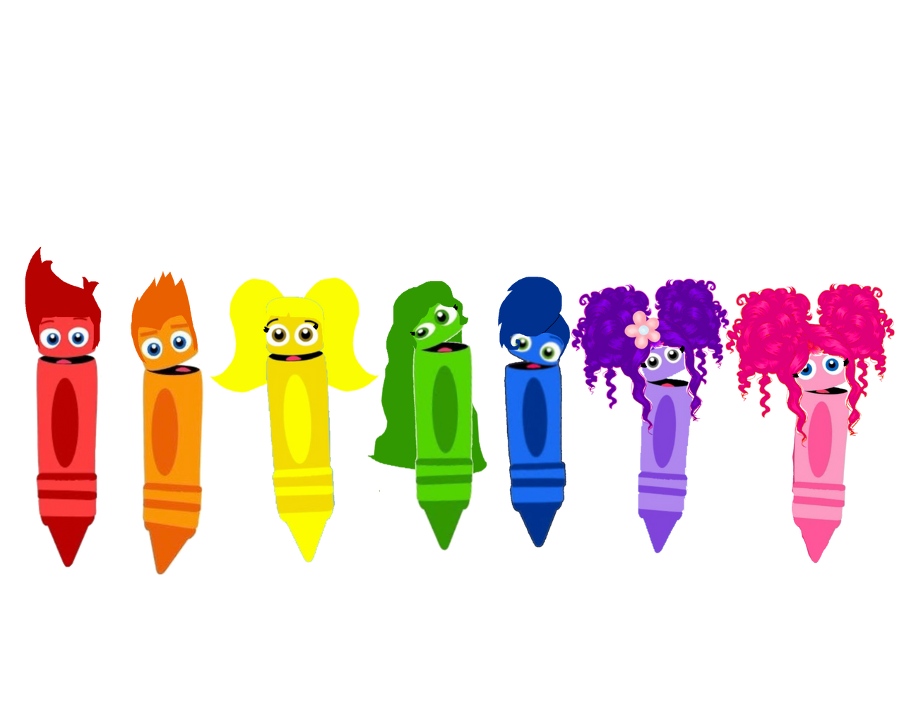 Color Crew Gang with Their New Hair Styles by amazingellz on DeviantArt