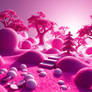 Magic Pink Glow Glittery Land