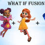 Fusion: dazzle, orange amber and blue crayon
