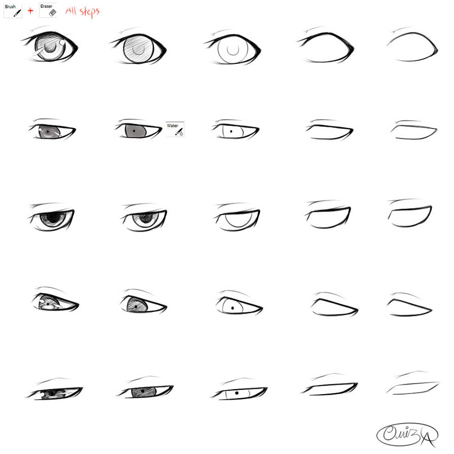 Male Eyes Steps By Cherrynyanyan On Deviantart