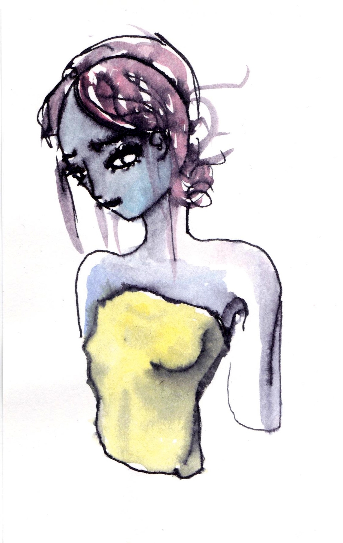 Woman In Blue Ink Blue Girl Ink by Picto-Shinigami on DeviantArt