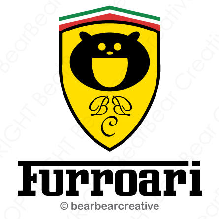 Ferrari FURROARI car logo BEAR