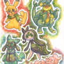 Watercolour Pokemon Batch 1