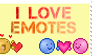 I Love Emotes Stamp