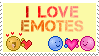 I Love Emotes Stamp by fear-the-brilliance