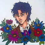 Jonathan Joestar with flowers (part 5 style)  by Closure19