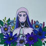 Moody Blues from JJBA Golden Wind with flowers