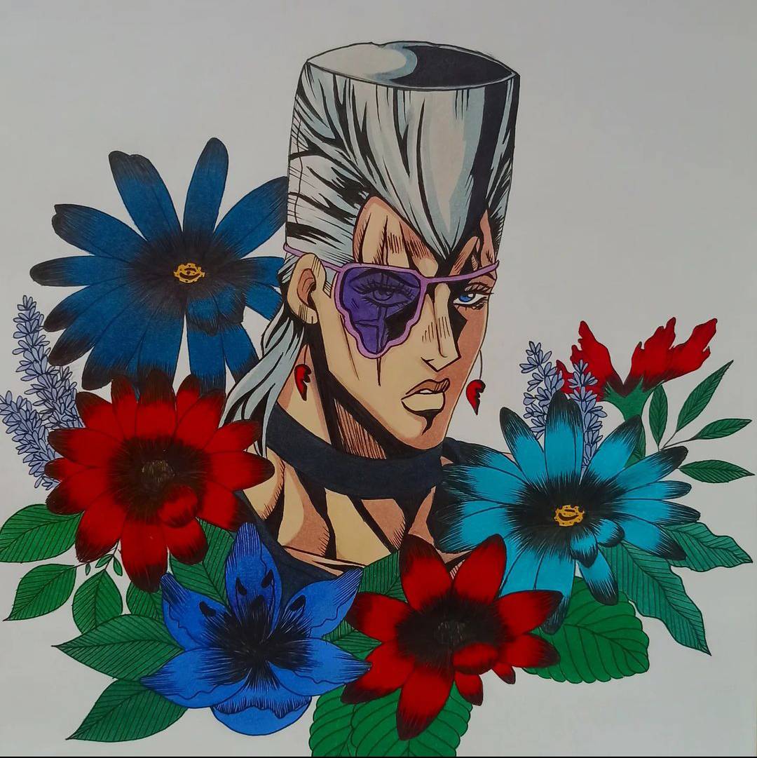 Polnareff From JJBA Golden Wind With Flowers By Closure19 On DeviantArt polnareff-from-jjba-golden-wind-with-flowers-by-closure19-on-deviantart