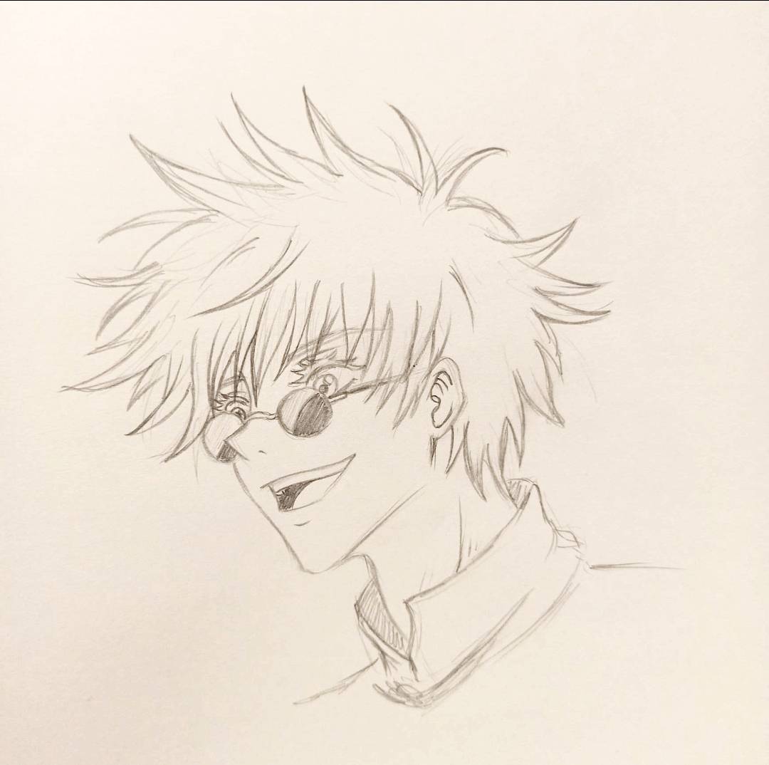 Gojo Satoru sketch by Closure19 on DeviantArt