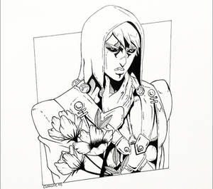 Risotto Nero from JJBA Golden Wind bw 