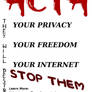 Anti ACTA flyer and poster 4