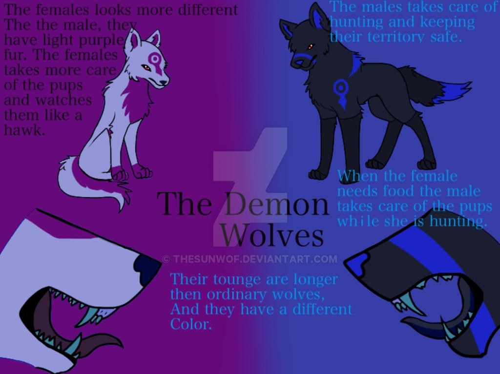 Demon wolves profile (new) by Thesunwof on DeviantArt