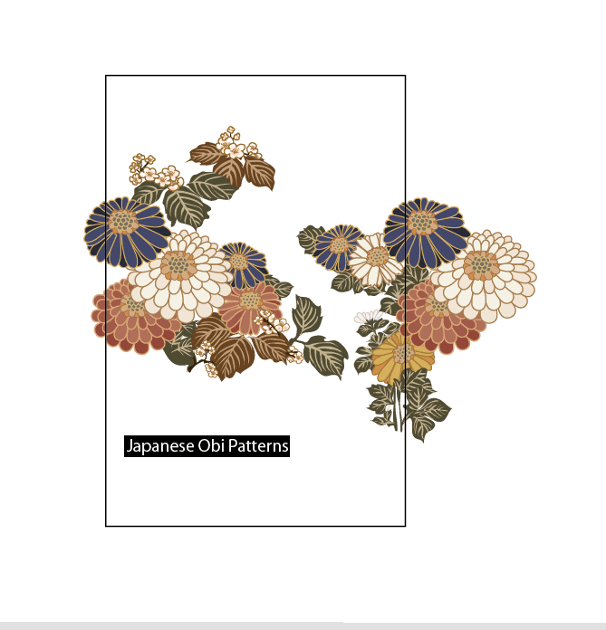 japanese Obi pattern