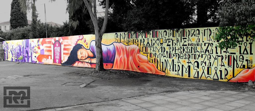Graffiti - 1st high school of Chios - Right view by CanteRvaniA