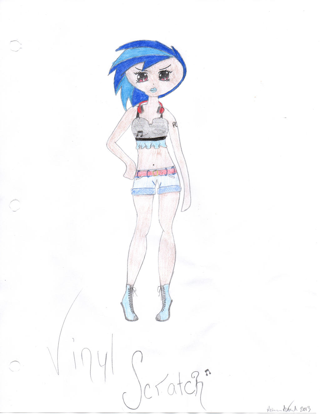 Vinyl Scratch Human by Human-pon3 on DeviantArt
