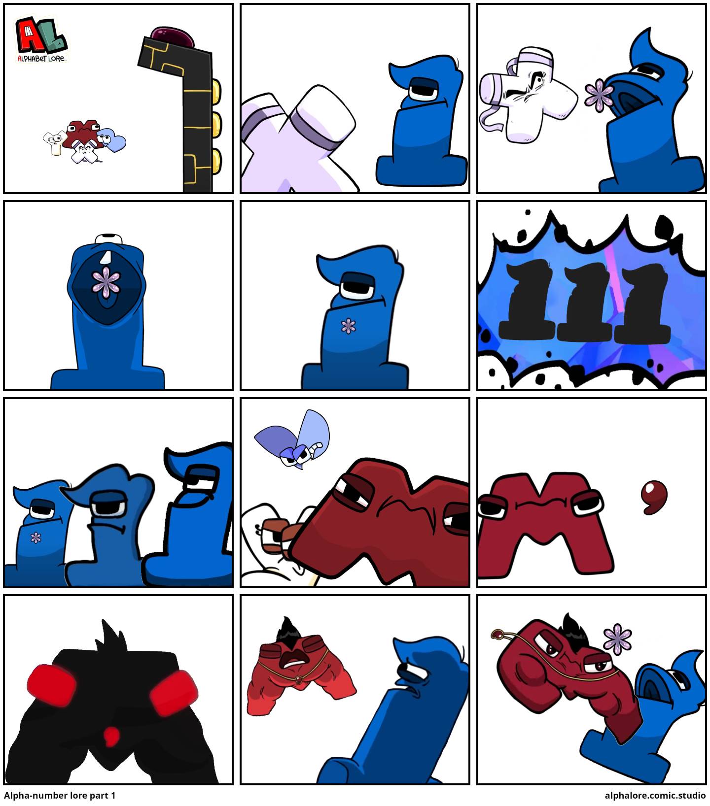 Spanish Alphabet Lore AU part 1 - Comic Studio