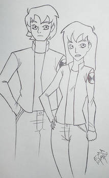 draw children of ben10 adult