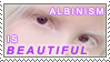 Albinism is Beautiful Stamp by Threshie