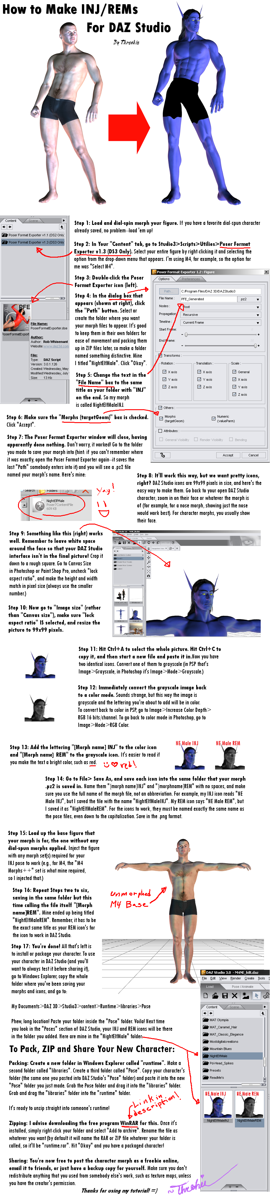 DAZ INJ and REM Tutorial