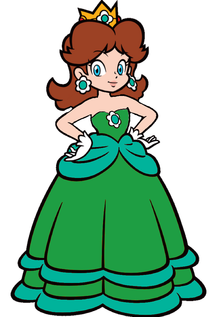 Princess Daisy Wearing Green Dress by FireLuigi29 on DeviantArt Princess Daisy Wearing Green Dress by FireLuigi29 on DeviantArt