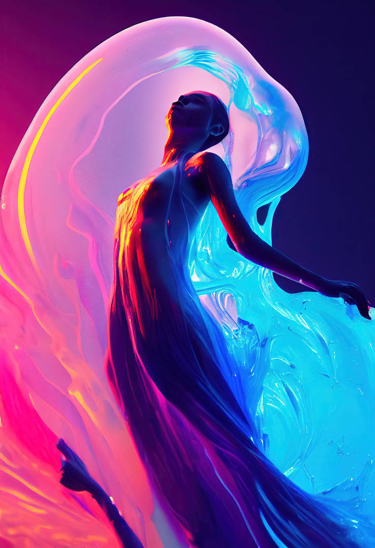 Woman In Neon by bkkillustrator on DeviantArt