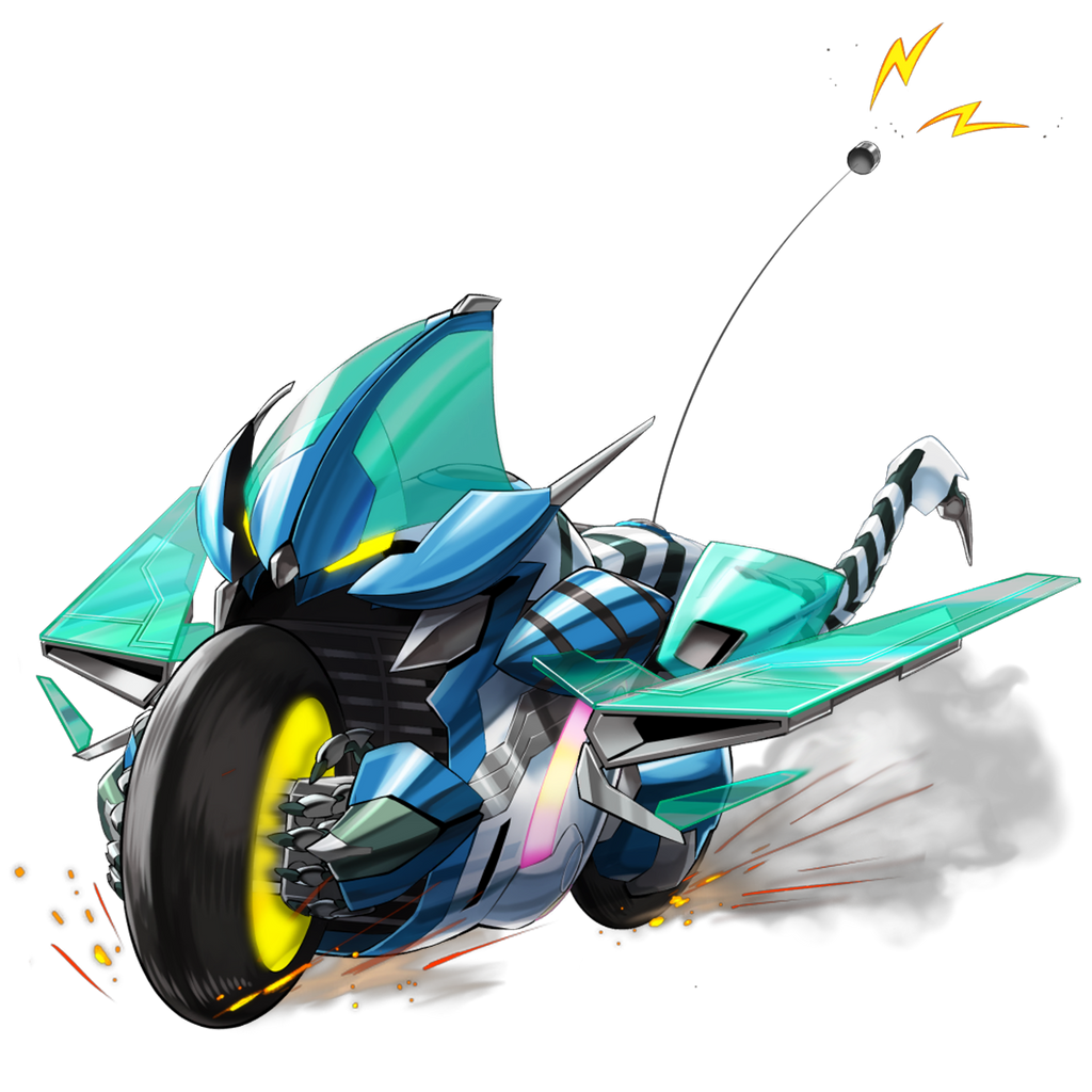 Hi-Speedroid Clear Wing Rider - Render by AlexZipp on DeviantArt