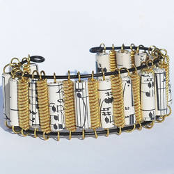 Guitar String Bracelet Brass and Music