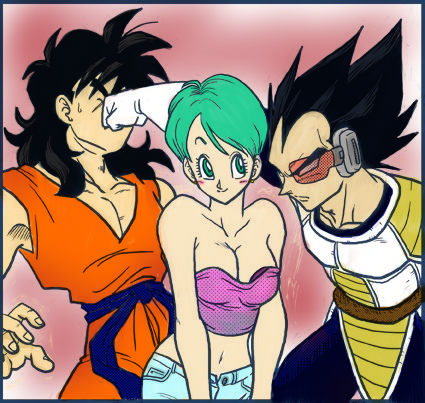 Triangle - Yamcha Bulma Vegeta by VortexKong