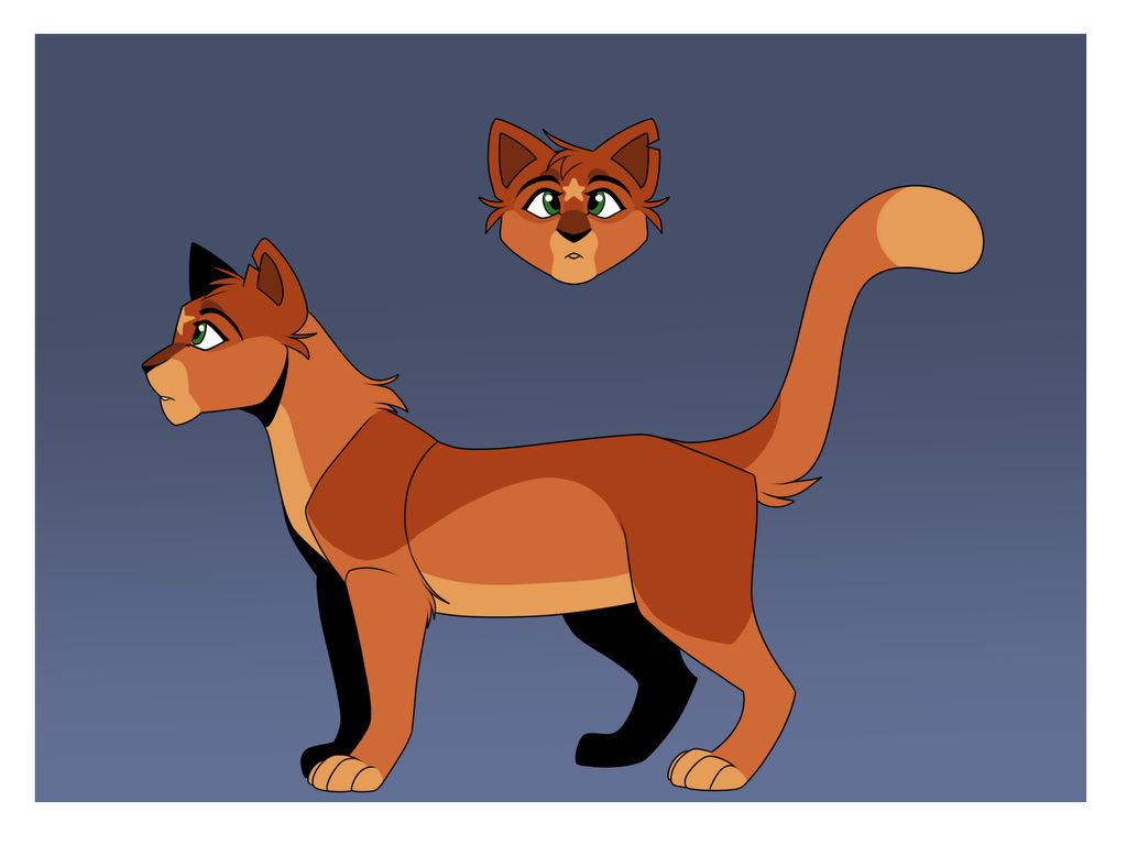 Some Fireheart/Firestar art! Made a YCH template that I based off of  Warriors, and decided to make my own sample version featuring one of my  favorite characters. : r/WarriorCats