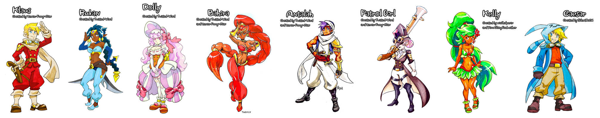 Shantae's community OCs by Twisted-Wind