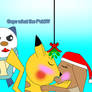 Mistletoe Kiss pikachu x Eevee